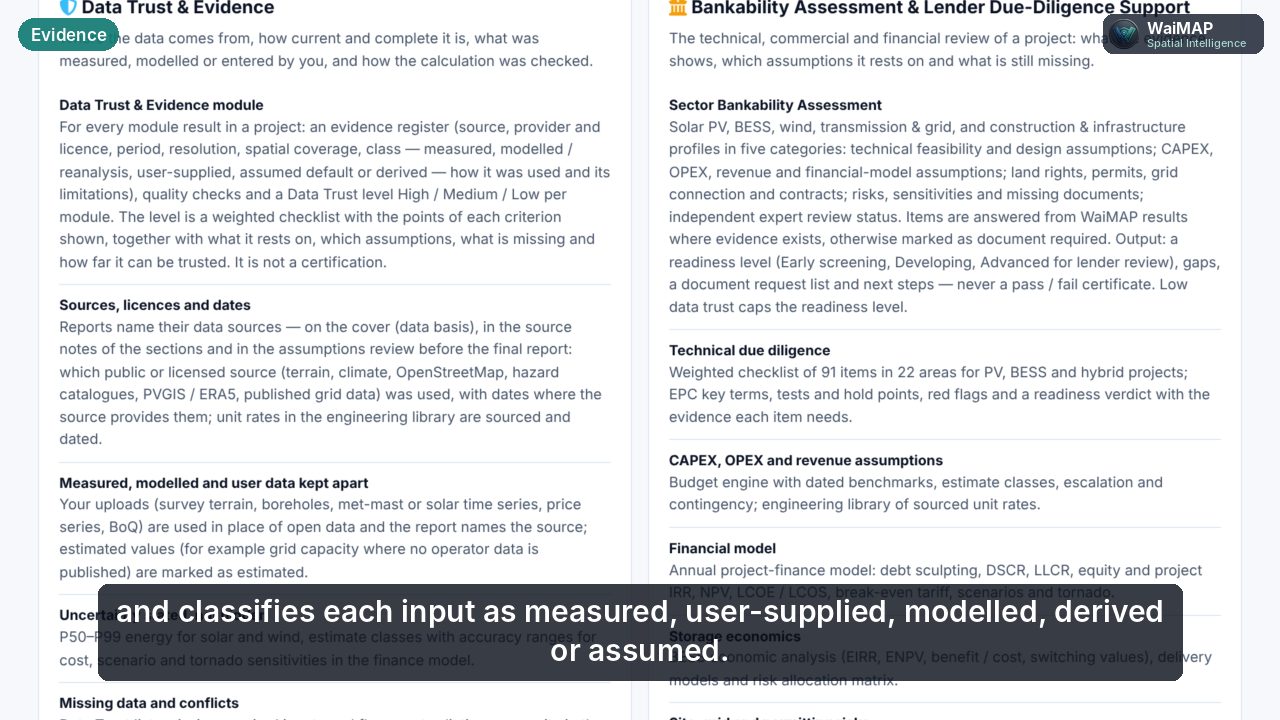 Poster: From Data to Reports that Support Bankability
